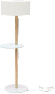 Lampa podłogowa Ufo Ø45x150 cm biała – obraz-1