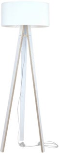 Lampa podłogowa Wanda biała kabel transparentny – obraz-1