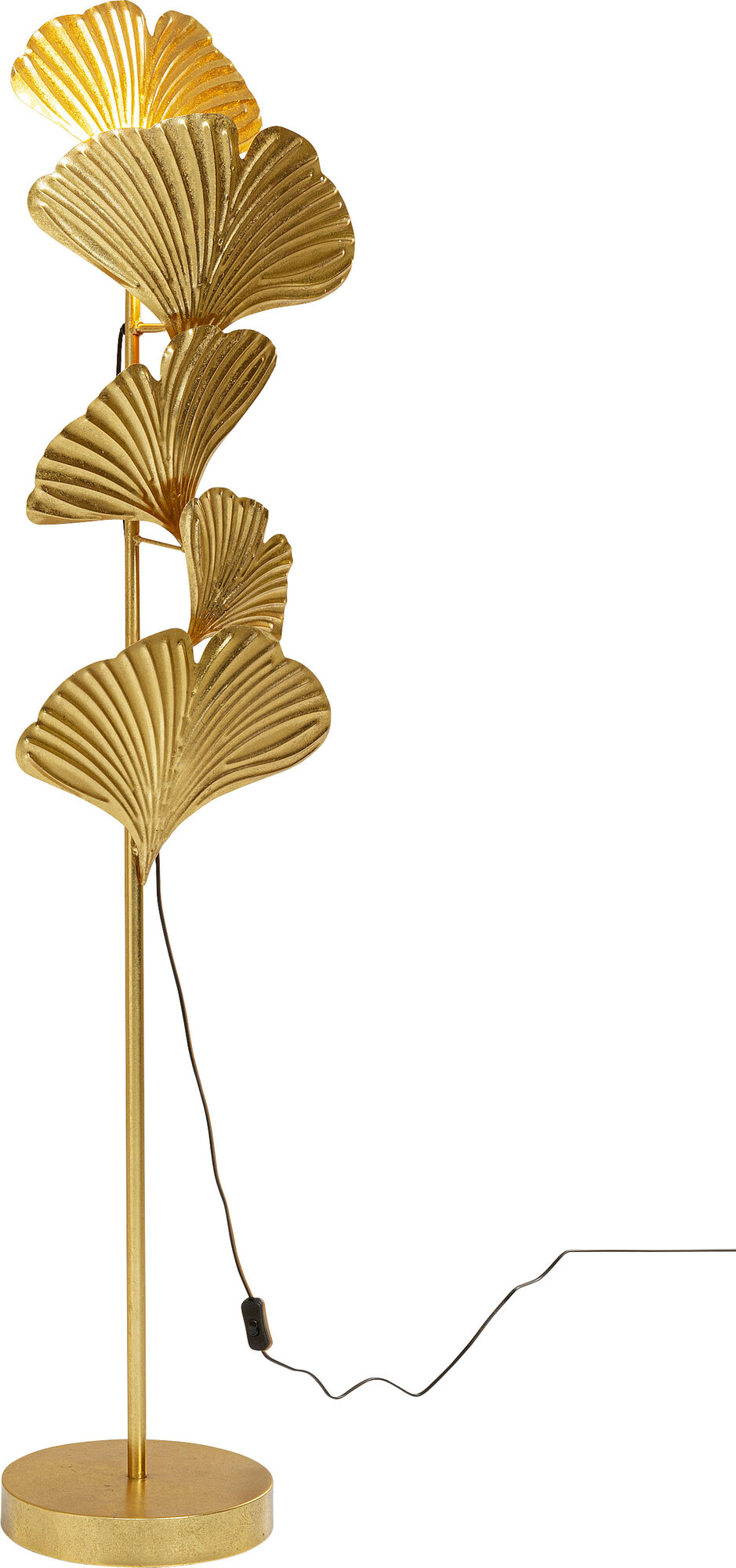 Lampa podłogowa Yuva 44x160 cm złota – grafika-1.