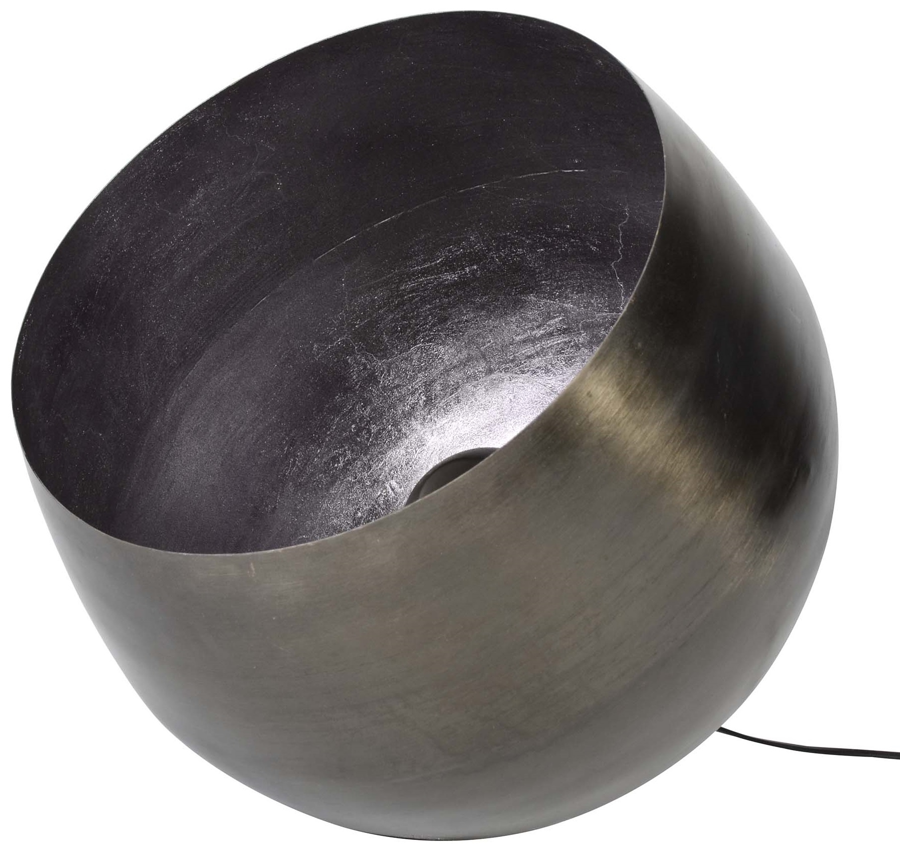 Lampa podłogowa Zeina 46x46 cm czarna niklowa – grafika-1.