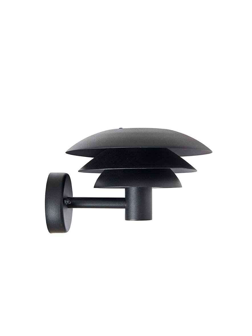 Lampa ścienna DL20 zewnętrzna w czarnej stali nierdzewnej stylowa do oświetlenia ogrodowego – grafika-1.