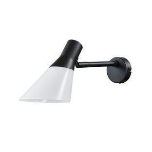 Kinkiet Gent opalowy czarny metalowy z regulacją – grafika-1.