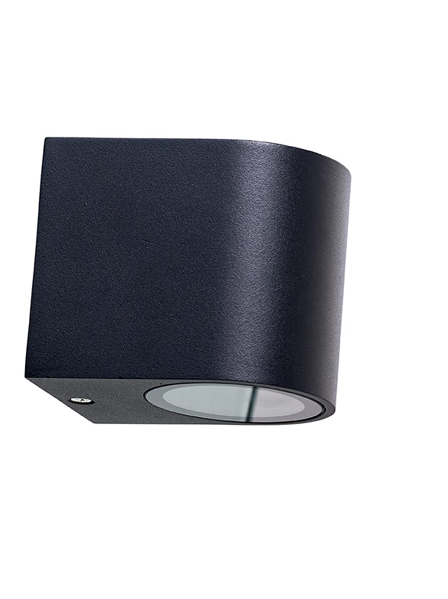 Cylindryczna lampa ścienna Læsø czarna zewnętrzna do ogrodu – grafika-1.