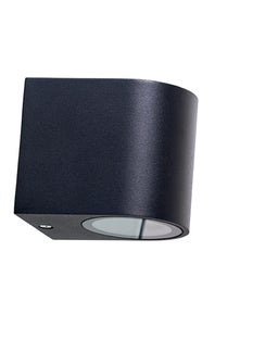 Cylindryczna lampa ścienna Læsø czarna zewnętrzna do ogrodu – grafika-1.