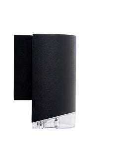 Lampa ścienna Ribe czarna zewnętrzna o nowoczesnym designie do ogrodu – grafika-1.