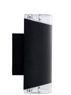 Lampa ścienna Ribe Up-Down zewnętrzna z matowego aluminium i PCV w nowoczesnym stylu – grafika-1.