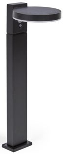 Lampa solarna aluminiowa czarna Øx50 cm – obraz-1