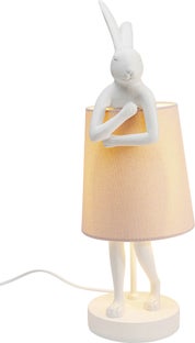 Animal Rabbit pupu pöytävalaisin, pupulamppu, valkoinen/roosa 50cm – kuva-1.