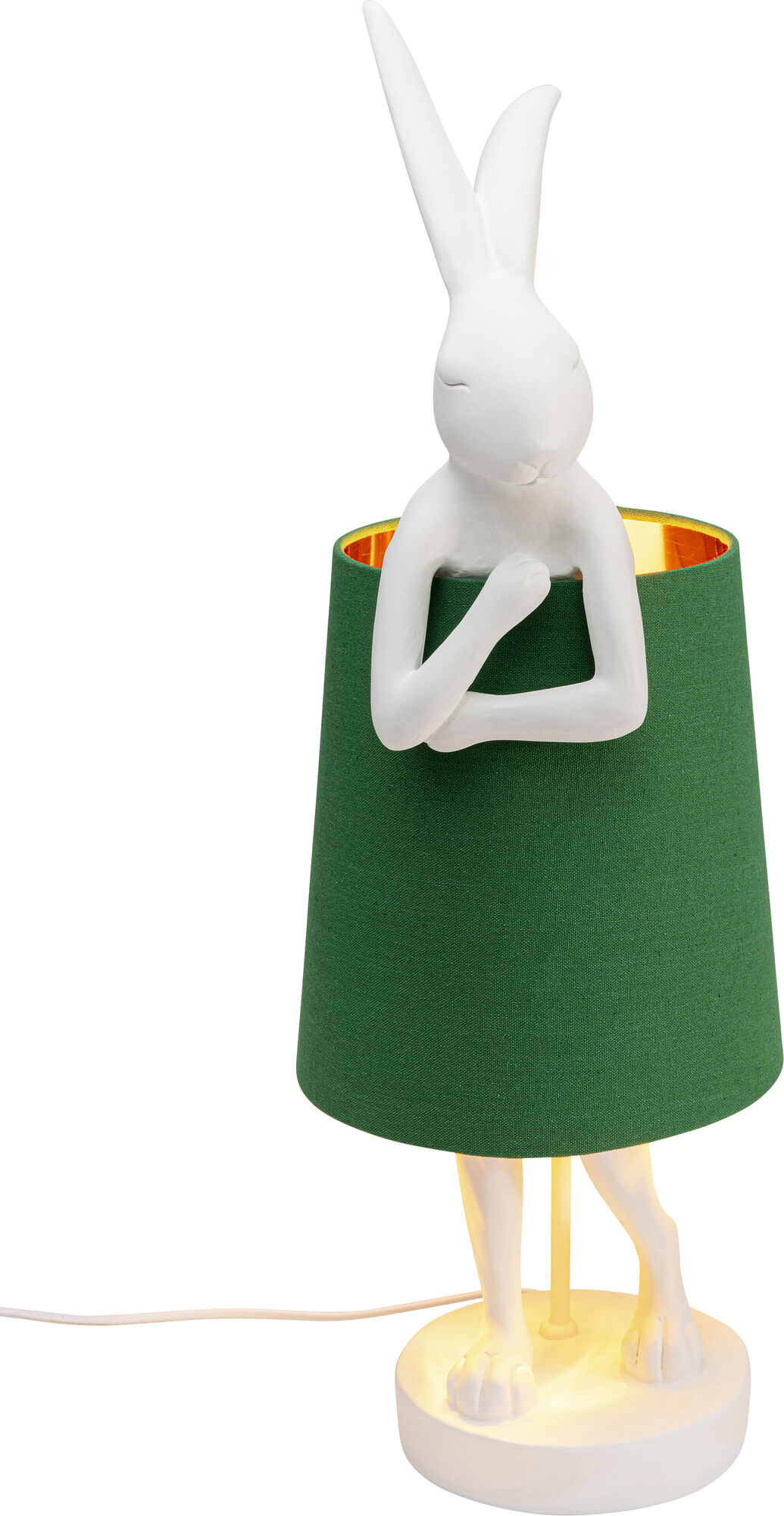 Bordslampa Animal Rabbit - Vit/Grön, 68cm – bild-1.