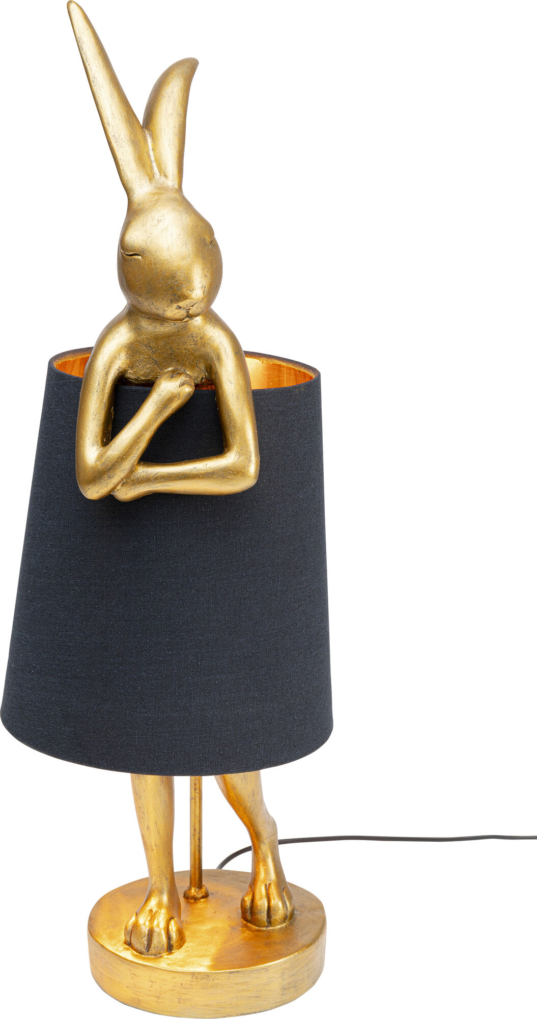 Stalinis šviestuvas Animal Rabbit Gold/Black 68cm – paveikslėlis-1.