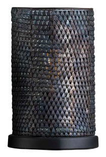 Lampa stołowa metalowa brązowa Ø20x30 cm – grafika-1.