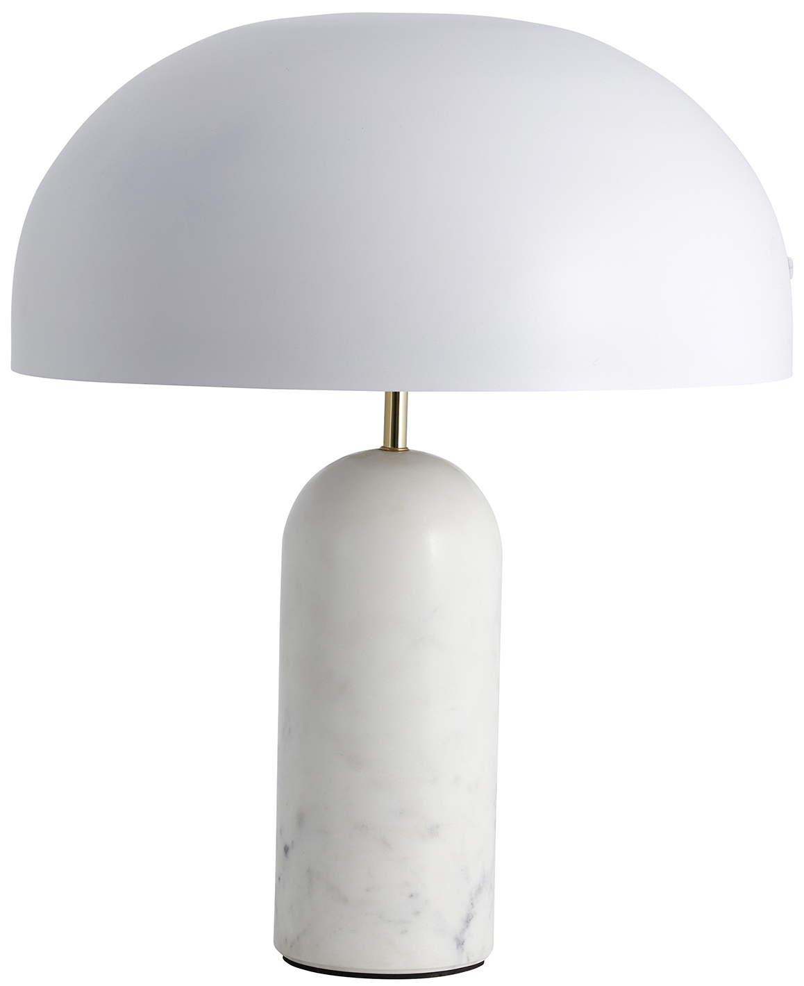 Lampa stołowa Atlas Ø40x49 cm marmur - biała – obraz-1