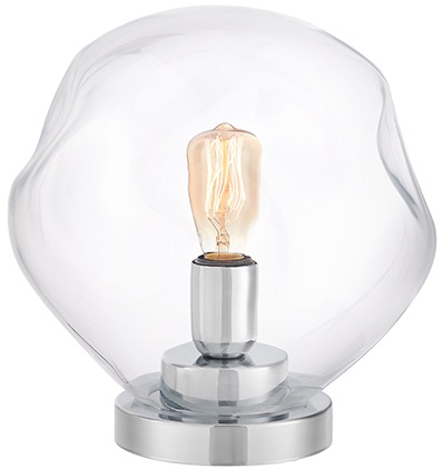 Lampa stołowa Avia Ø28x28 cm transparentna – obraz-1