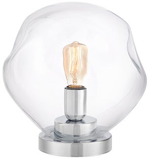 Lampa stołowa Avia Ø28x28 cm transparentna – obraz-1