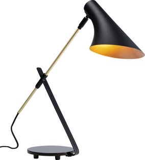 Lampa stołowa metalowa czarna 50x58 cm – obraz-1