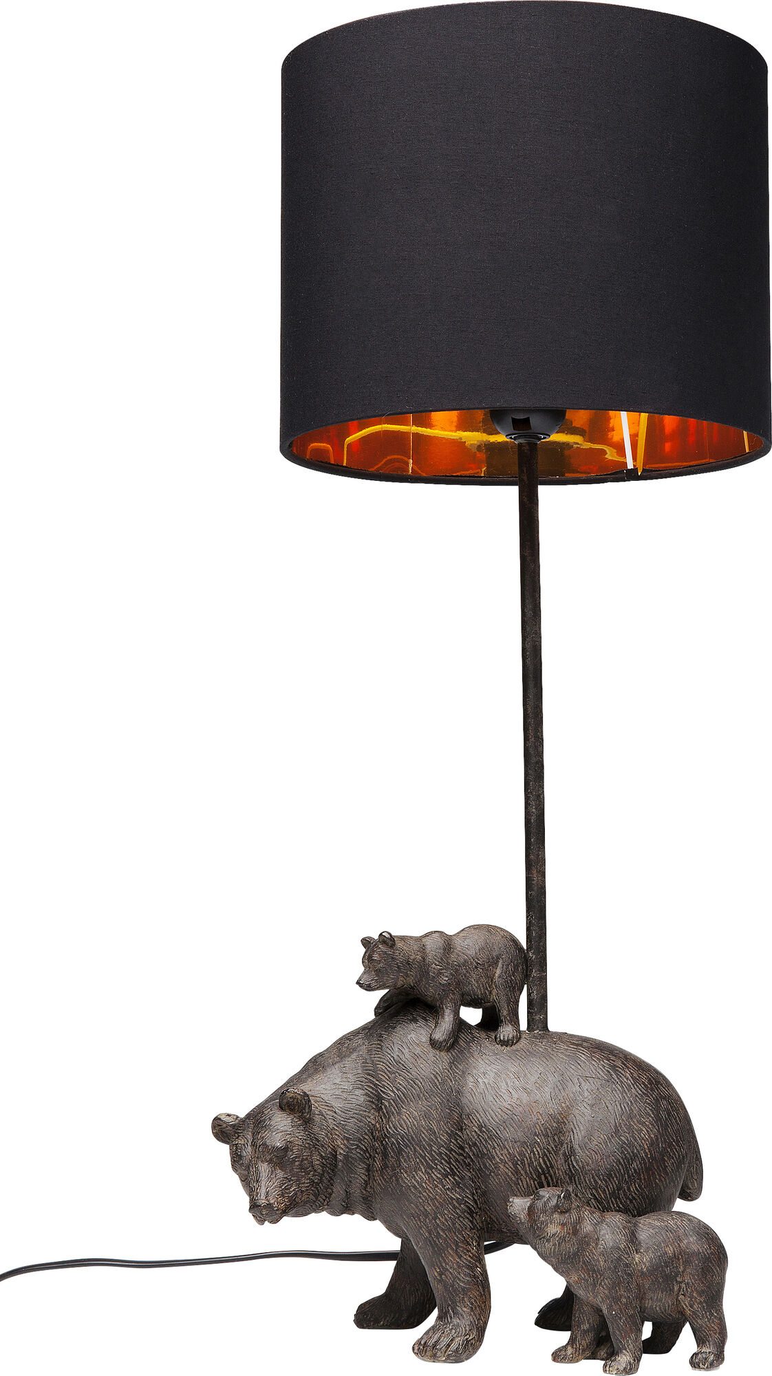 Lampa stołowa czarna Ø23x60 cm – obraz-1