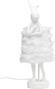 Stona lampa Animal Rabbit Fur White/Silver 68cm – slika-1.