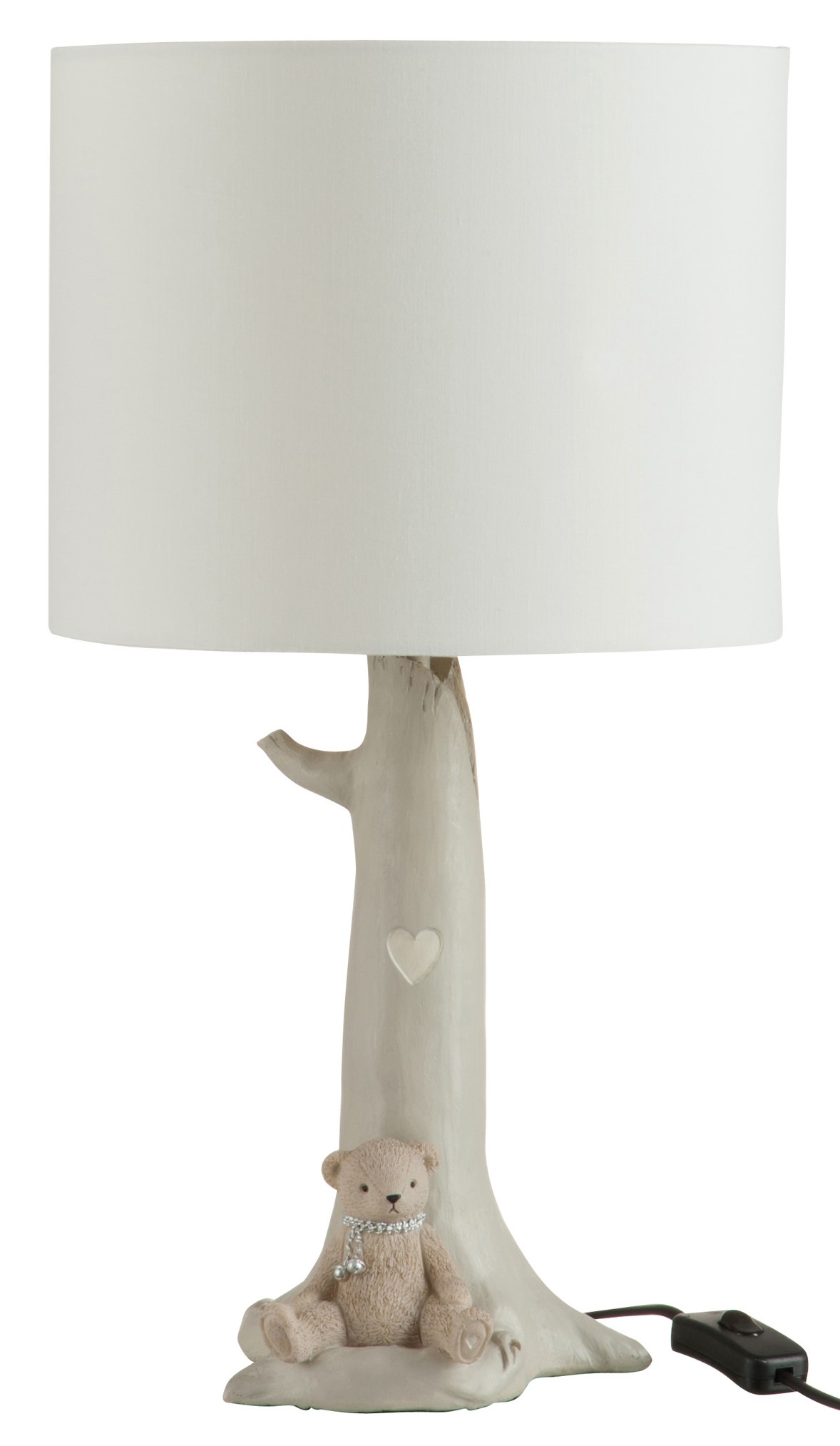 Lampa stołowa Branch Ø26x47 cm beżowa – obraz-1