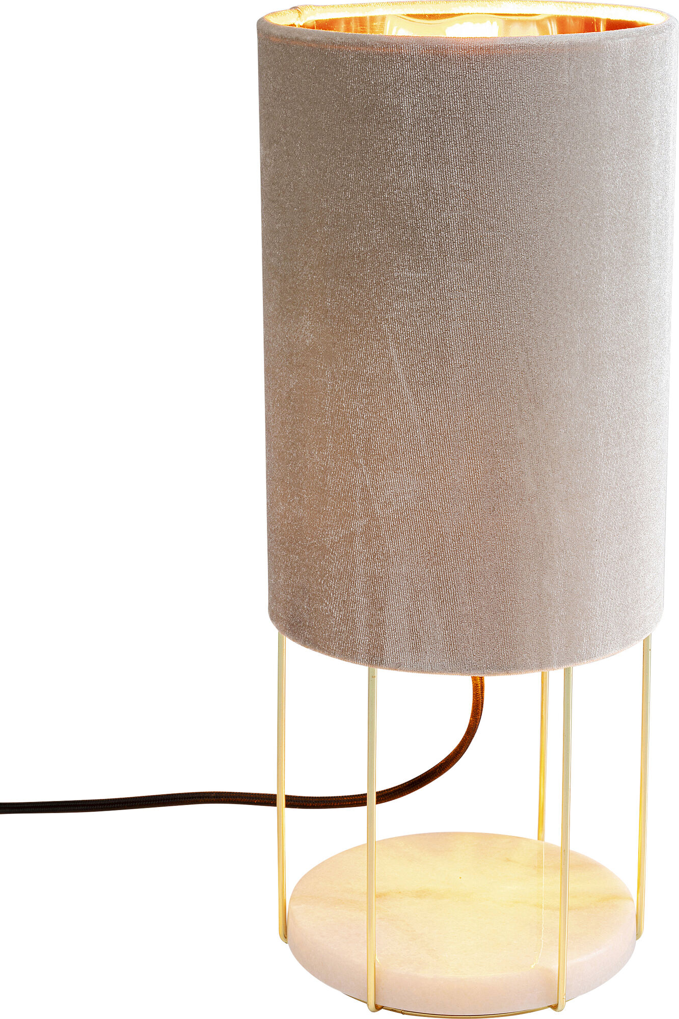 Lampa stołowa Cafeteria Lounge 16x40 cm beżowa – obraz-1