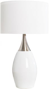 Lampa stołowa biała w nowoczesnym stylu z kreatywnym designem – grafika-1.