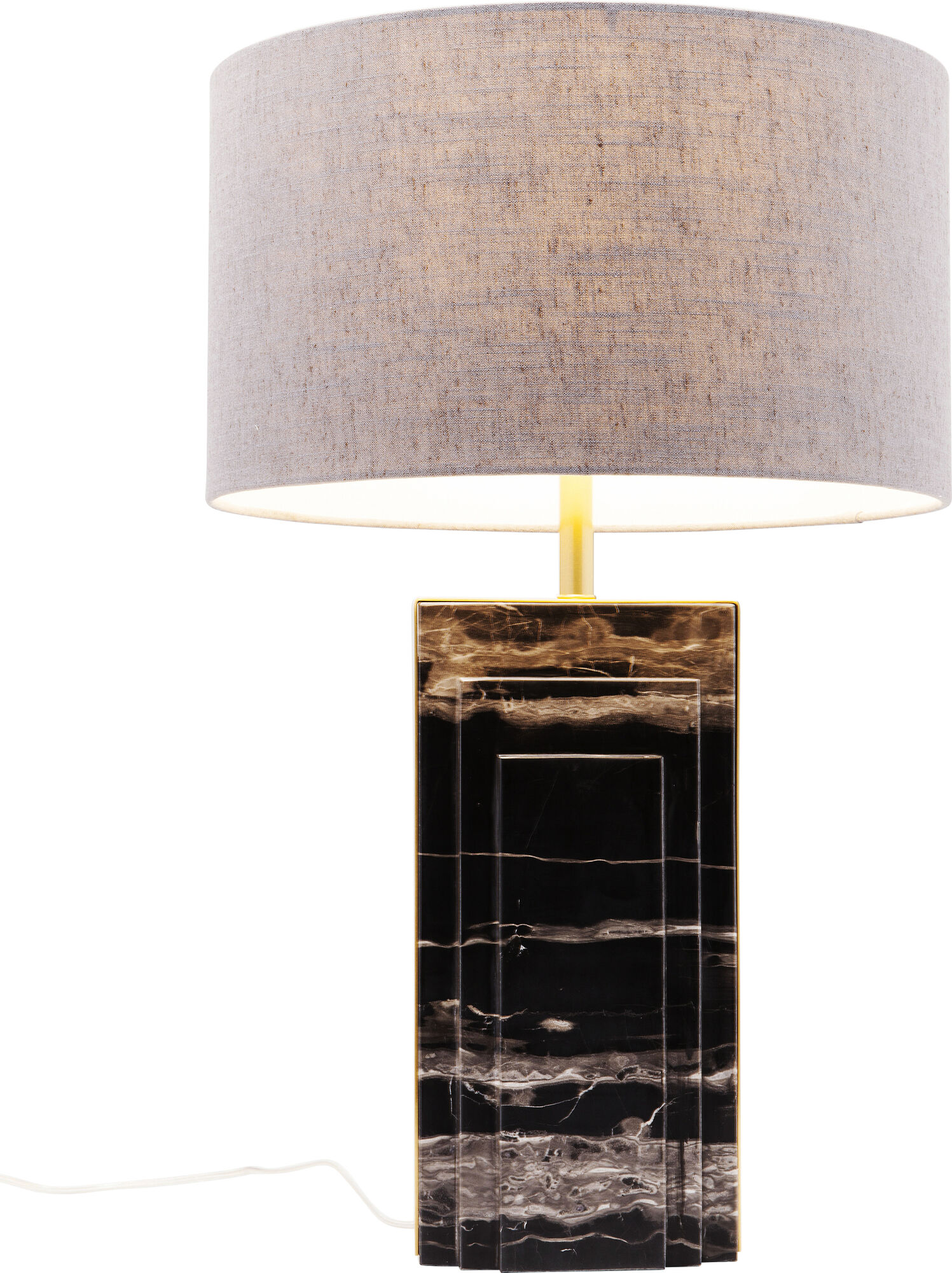 Lampa stołowa Charleston Marble 40x69 cm szara – obraz-1
