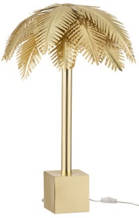 Lampa stołowa metalowa złota 51x72 cm – obraz-1