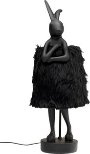 Bordslampa Animal Rabbit Fur - Svart/Guld, 68cm – bild-1.