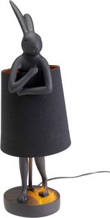Table Lamp Animal Rabbit Matt Black 50 – billede-1.