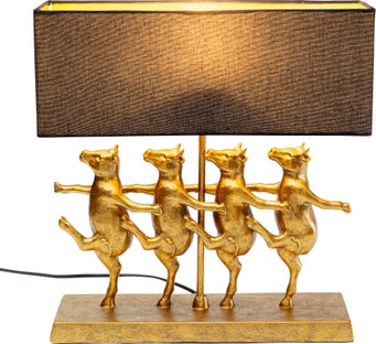 Bordslampa Dancing Cows - Svart/Guld – bild-1.