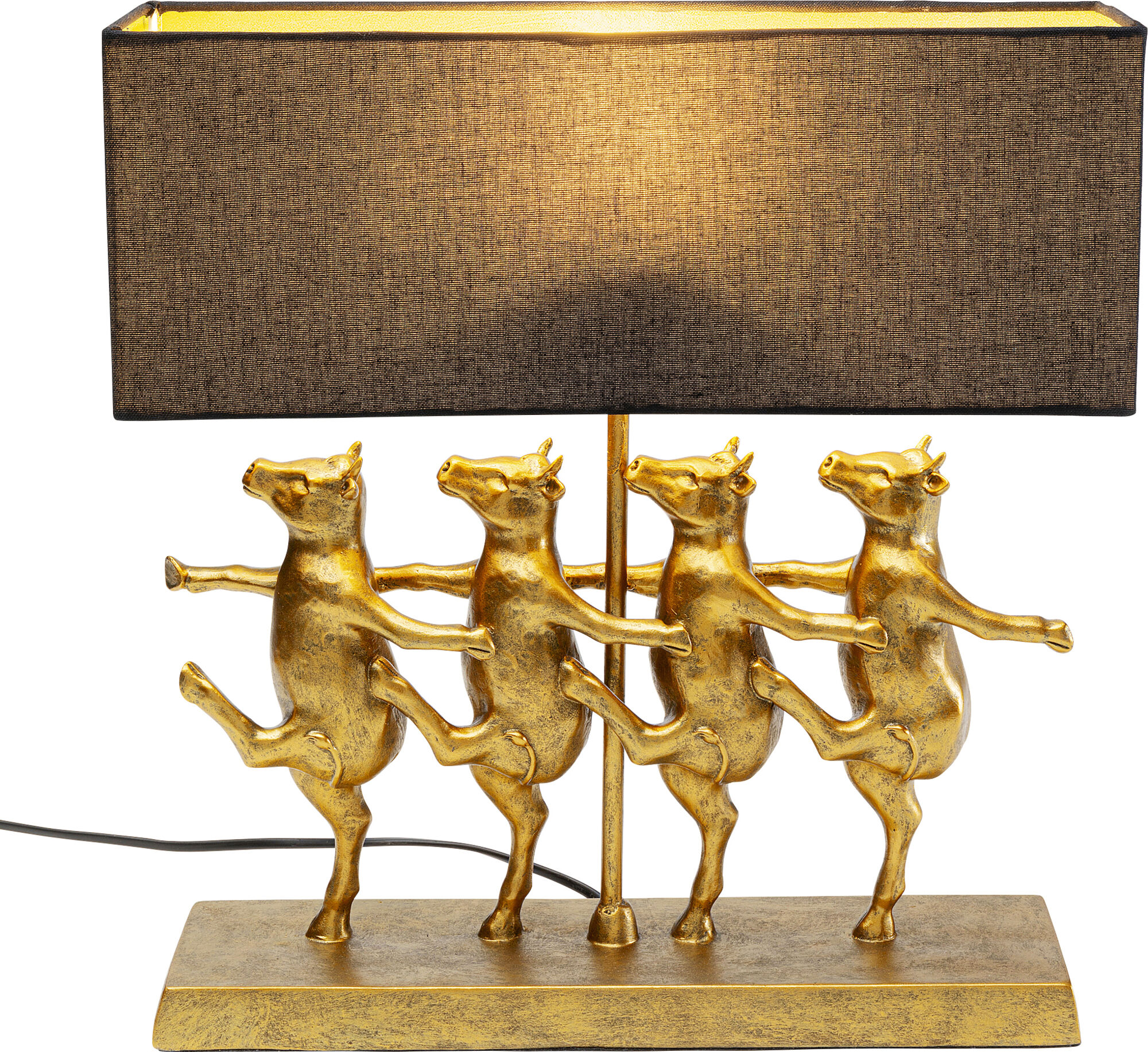 Kare Design Figurine Dancing Cows 39.5x7x23cm Résine Blanc Décoration Intérieur