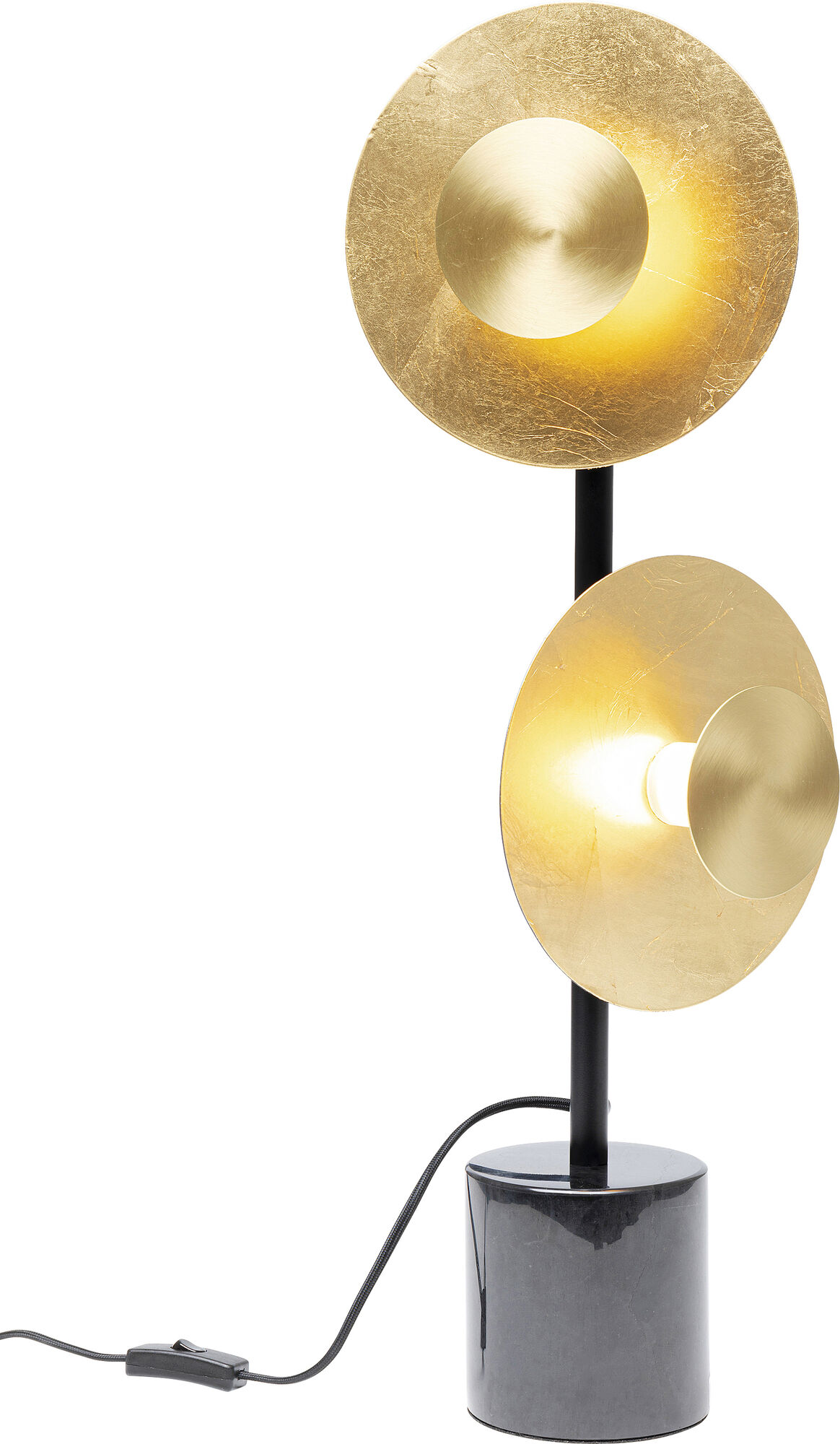 Lampa stołowa metalowa czarna 22x69 cm – obraz-1