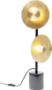 Lampa stołowa metalowa czarna 22x69 cm – obraz-1