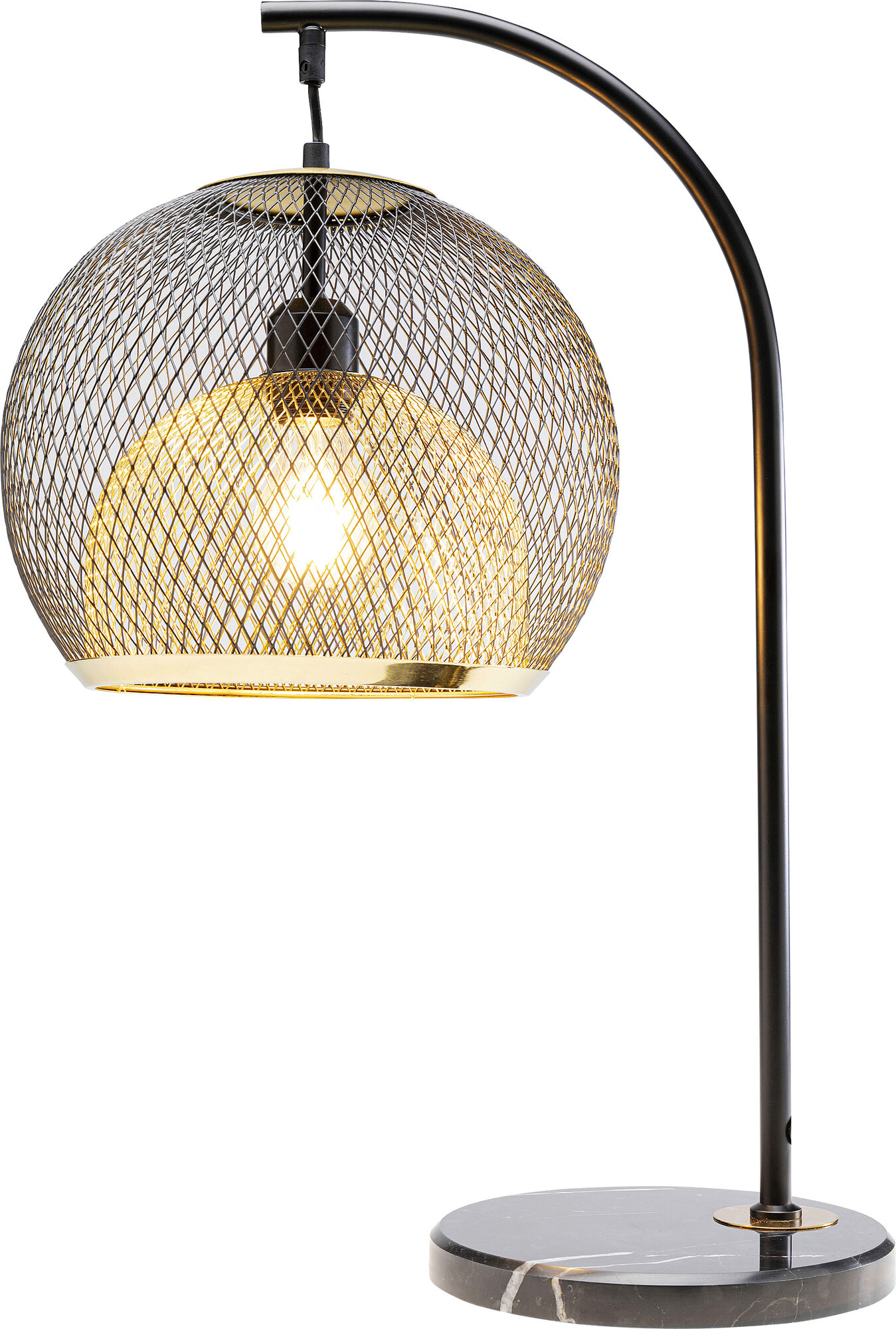 Lampa Stolowa Punk Deluxe Szary Ze Zlota Podstawa main image 0