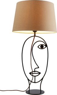 Lampa stołowa Face Wire 35x69 cm brązowa – grafika-1.