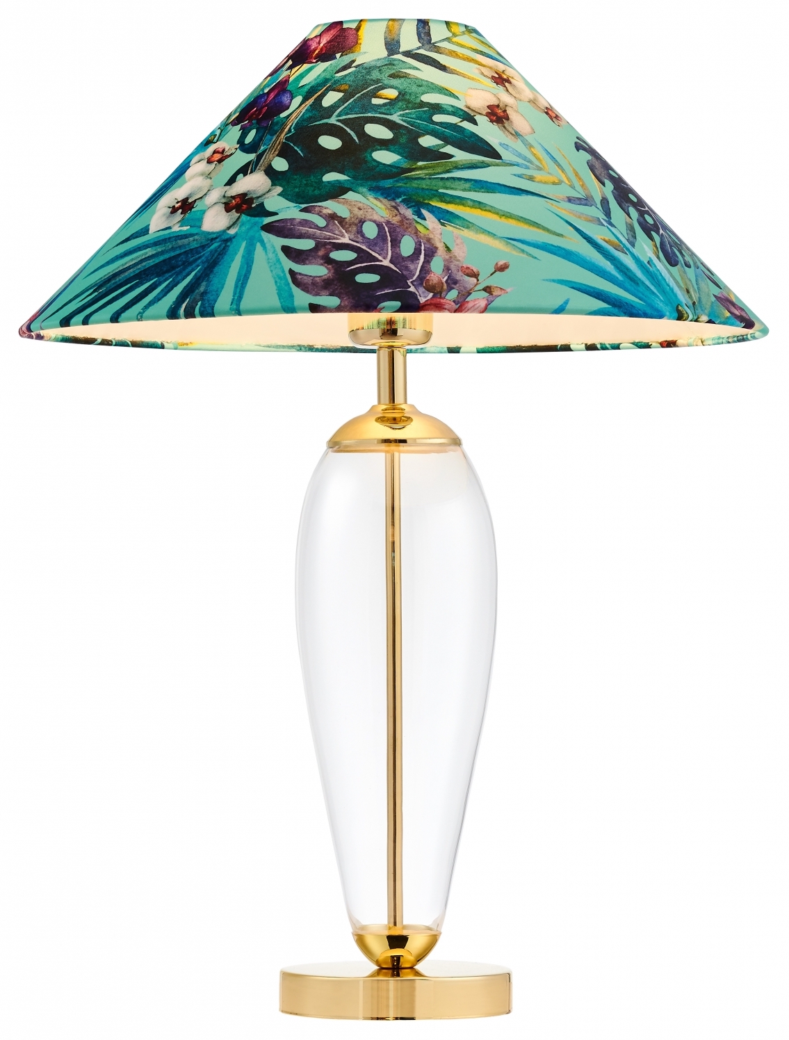 Lampa stołowa Feria 1 ∅44x60 cm zielona – obraz-1