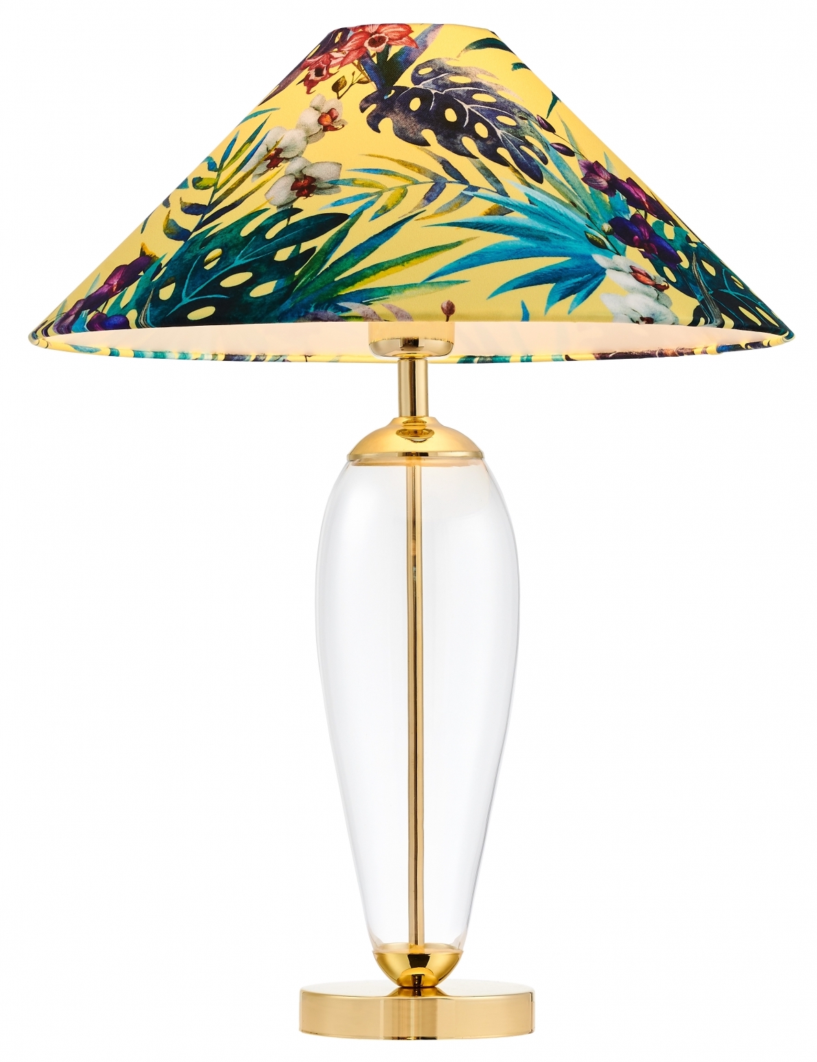 Lampa stołowa Feria 1 ∅44x60 cm żółta – obraz-1