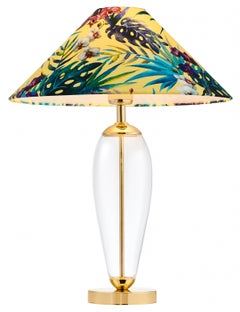 Lampa stołowa Feria 1 ∅44x60 cm żółta – obraz-1