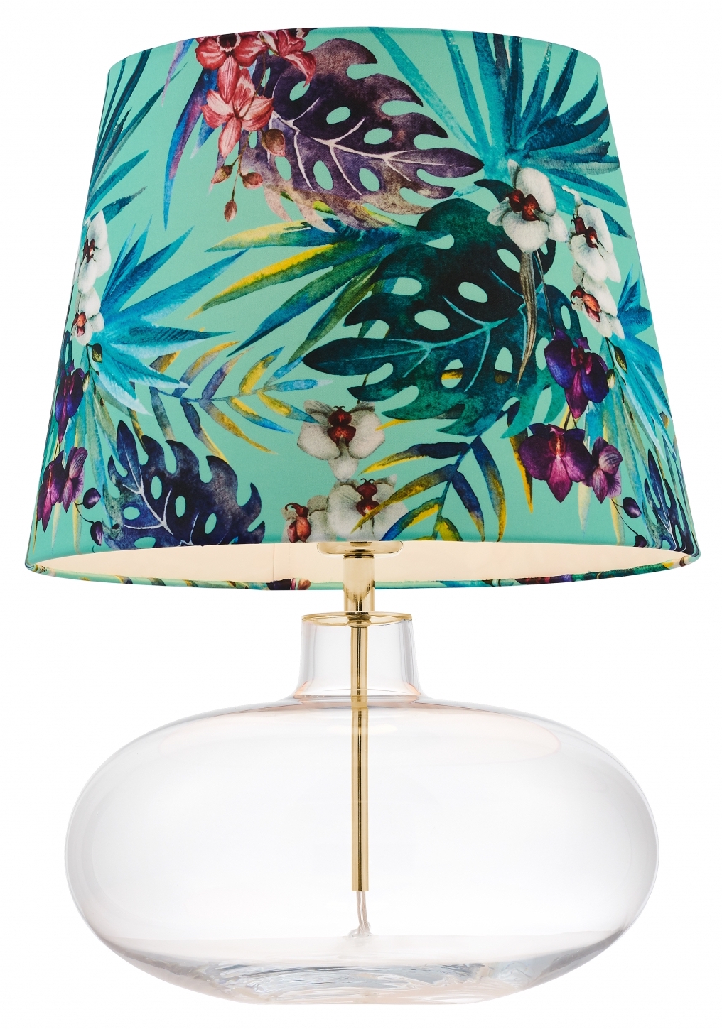 Lampa stołowa Feria 2 ∅38x55 cm zielona – obraz-1