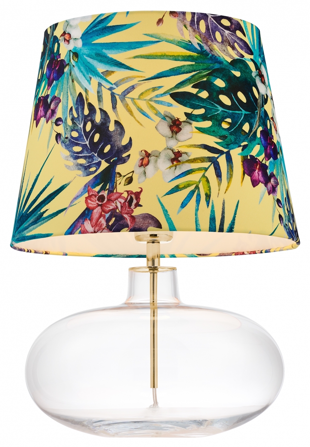 Lampa stołowa Feria 2 ∅38x55 cm żółta – obraz-1