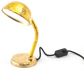 Lampa stołowa Fingers Ø13x33 cm złota – obraz-1