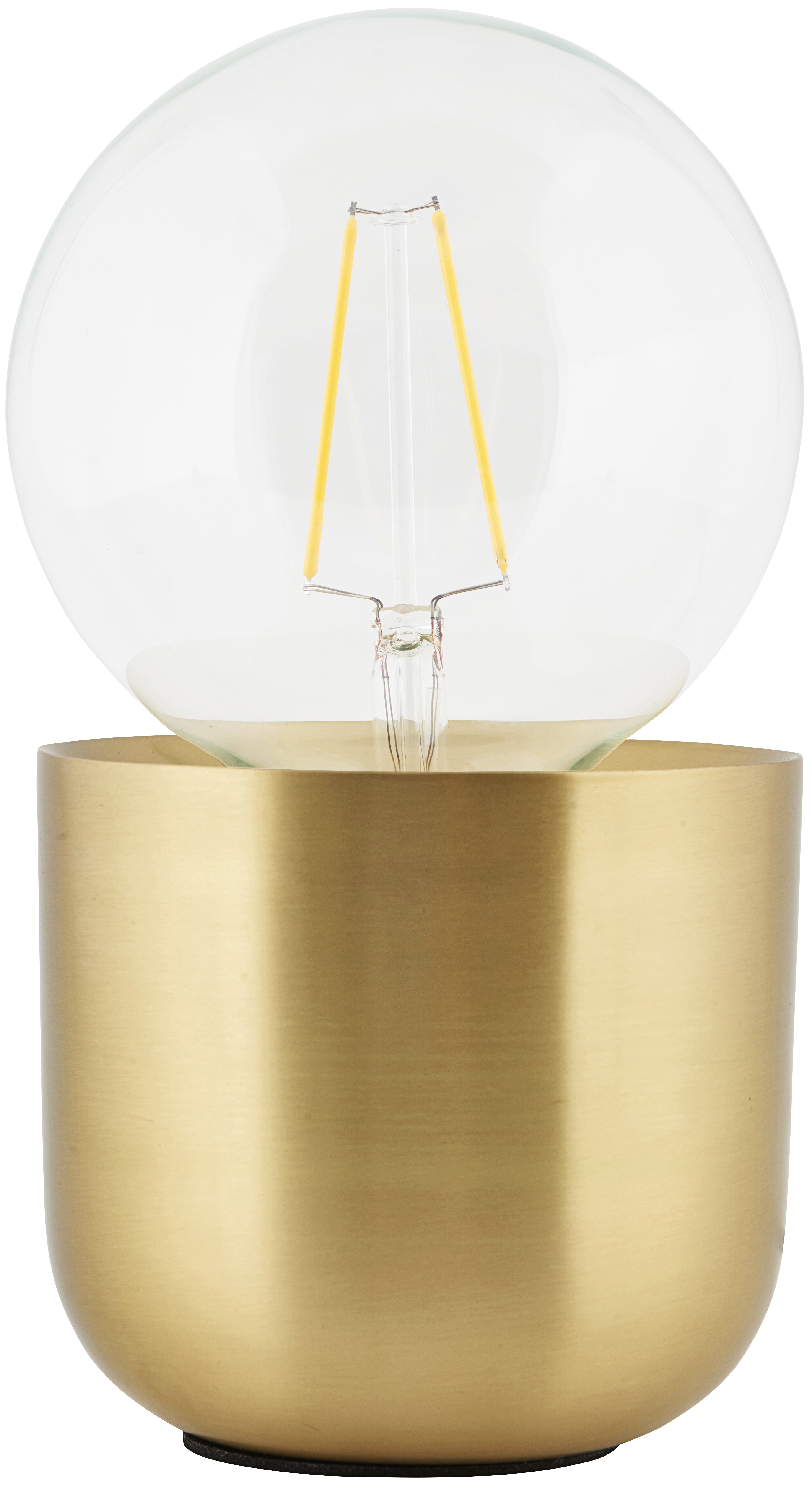 Lampa stołowa złota 12x11 cm  – obraz-1