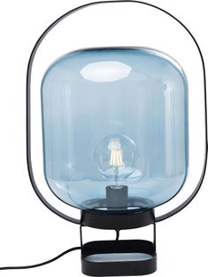 Lampa stołowa Jupiter 35x54 cm niebiesko-czarna – obraz-1