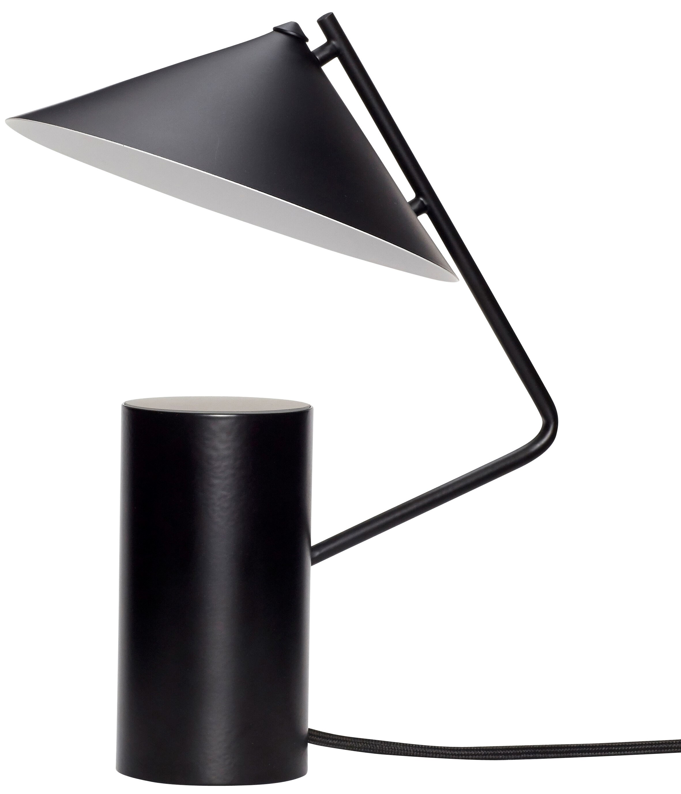 Lampa stołowa metalowa czarna Ø20x22 cm – obraz-1