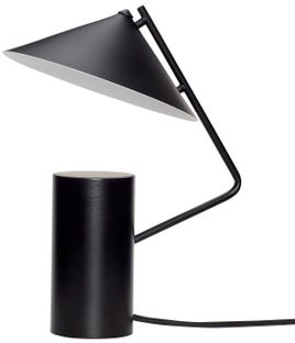 Lampa stołowa metalowa czarna Ø20x22 cm – obraz-1