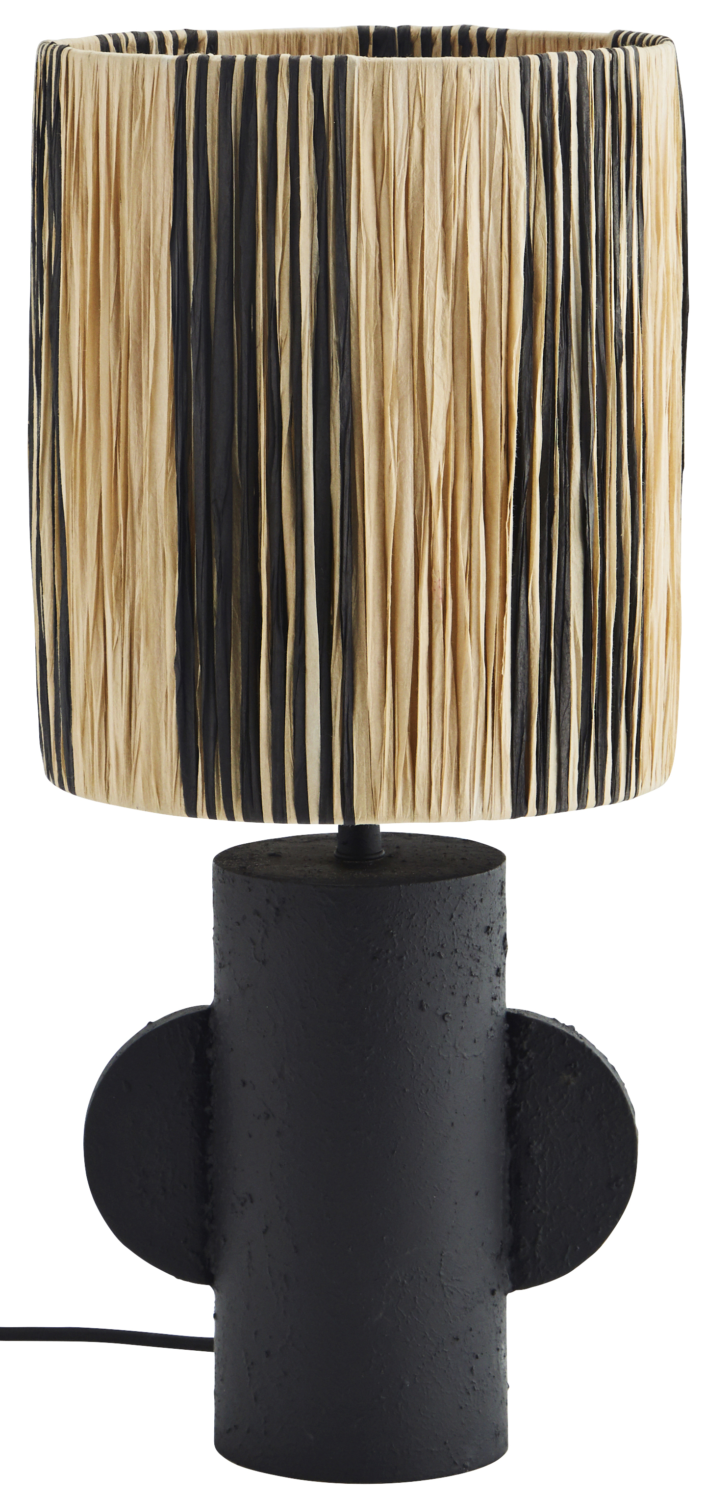 Lampa stołowa czarna Ø23x53 cm – obraz-1