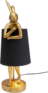 Bordslampa Animal Rabbit - Kanin, Guld/Svart, 50cm – bild-1.