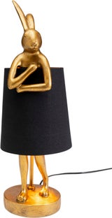 Bordslampa Animal Rabbit - Kanin, Guld/Svart, 50cm – bild-1.