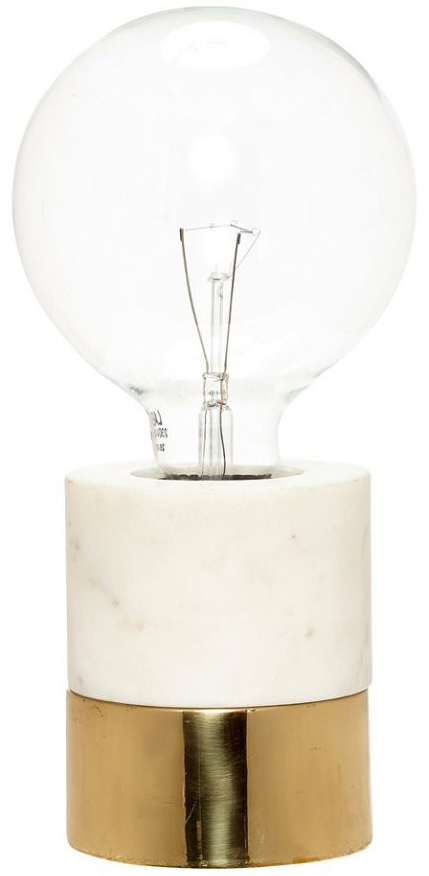 Lampa stołowa marmur biała 9x10 cm – obraz-1