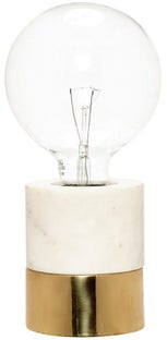 Lampa stołowa marmur biała 9x10 cm – obraz-1
