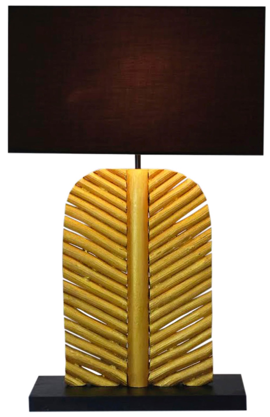 Lampa stołowa Condi 40x63 cm czarno-złota – obraz-1